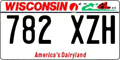 WI license plate 782XZH