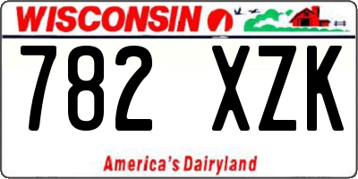 WI license plate 782XZK