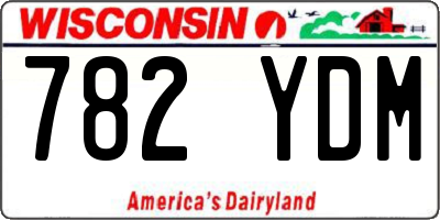 WI license plate 782YDM