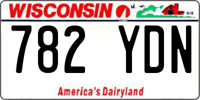 WI license plate 782YDN