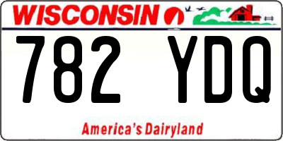 WI license plate 782YDQ