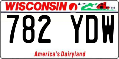 WI license plate 782YDW
