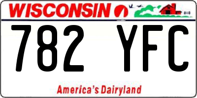 WI license plate 782YFC