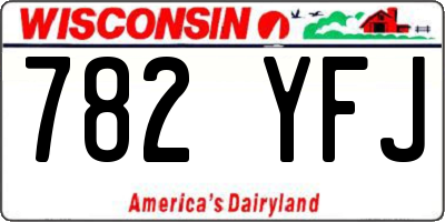 WI license plate 782YFJ
