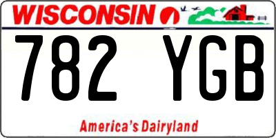 WI license plate 782YGB