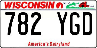 WI license plate 782YGD