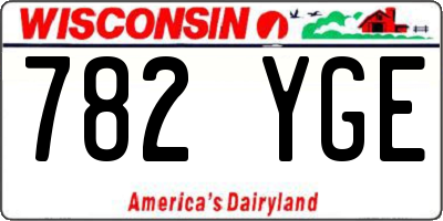 WI license plate 782YGE