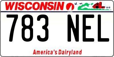 WI license plate 783NEL