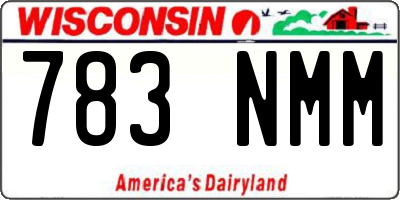 WI license plate 783NMM