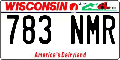 WI license plate 783NMR