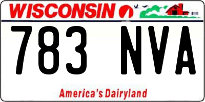 WI license plate 783NVA