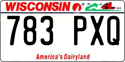 WI license plate 783PXQ
