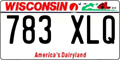 WI license plate 783XLQ