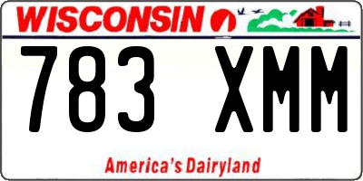 WI license plate 783XMM