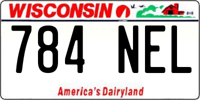 WI license plate 784NEL