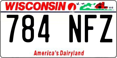 WI license plate 784NFZ