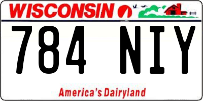 WI license plate 784NIY