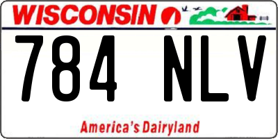 WI license plate 784NLV