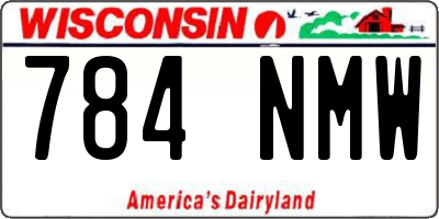 WI license plate 784NMW