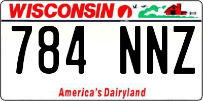 WI license plate 784NNZ