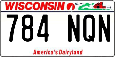 WI license plate 784NQN