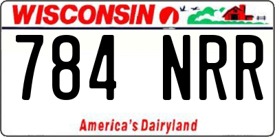 WI license plate 784NRR
