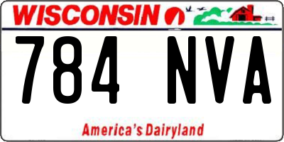 WI license plate 784NVA