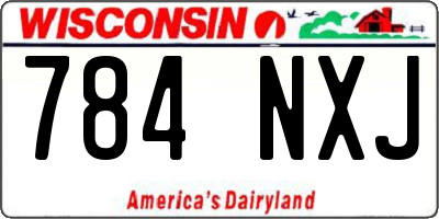 WI license plate 784NXJ