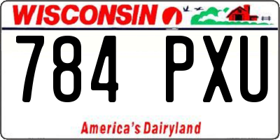 WI license plate 784PXU