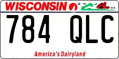 WI license plate 784QLC