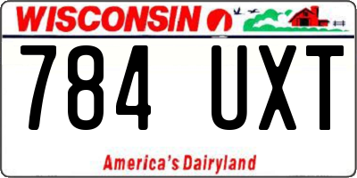 WI license plate 784UXT