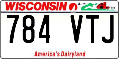 WI license plate 784VTJ
