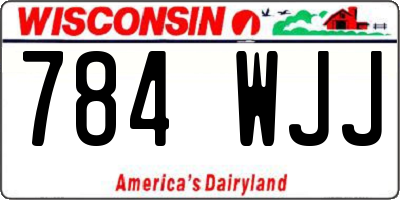 WI license plate 784WJJ