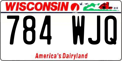 WI license plate 784WJQ
