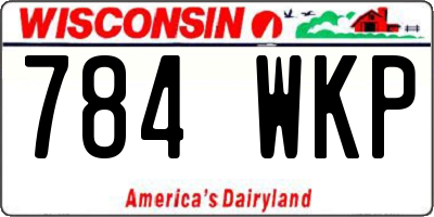 WI license plate 784WKP