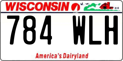 WI license plate 784WLH