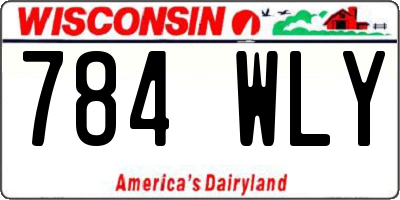 WI license plate 784WLY