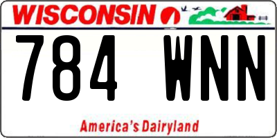 WI license plate 784WNN