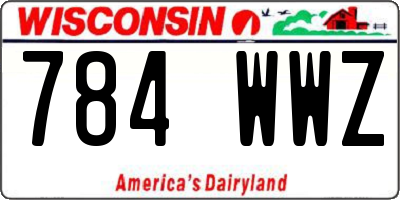 WI license plate 784WWZ