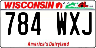 WI license plate 784WXJ