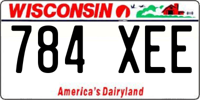 WI license plate 784XEE