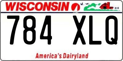WI license plate 784XLQ