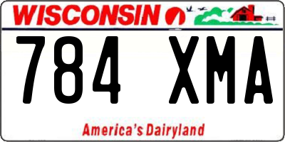WI license plate 784XMA