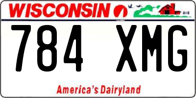 WI license plate 784XMG