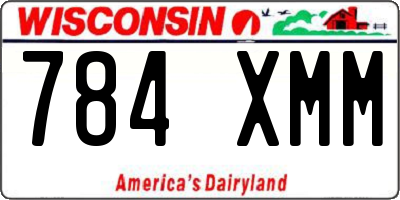 WI license plate 784XMM