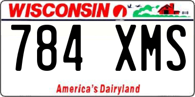 WI license plate 784XMS