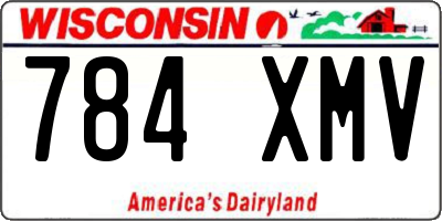 WI license plate 784XMV