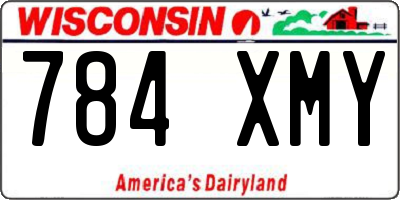 WI license plate 784XMY