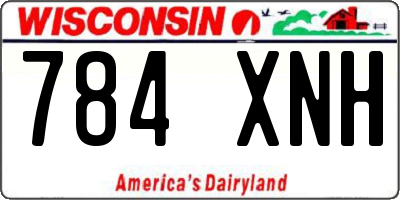 WI license plate 784XNH