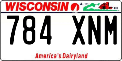WI license plate 784XNM
